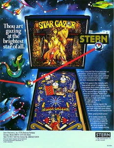Pinball ROM CPU SET (4 chips) Stern Star Gazer - Picture 1 of 1