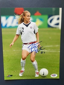 Heather Mitts Signed 8x10 Photo PSA COA - Soccer Olympian - FIFA World Cup - Picture 1 of 3