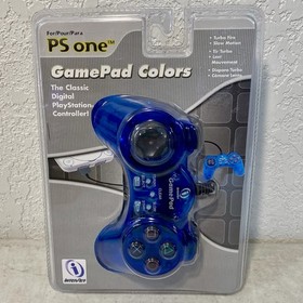 PS One PS1 GamePad Colors Blue InterAct Controller New Original Packaging 2001