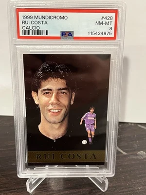 Mundicromo Rui Costa 1999 PSA 8 ¡Raro! Foto 1 de 2