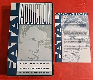 Fatal Addiction: Ted Bundy Final Interview with Dr. James Dobson VHS  - Picture 1 of 22
