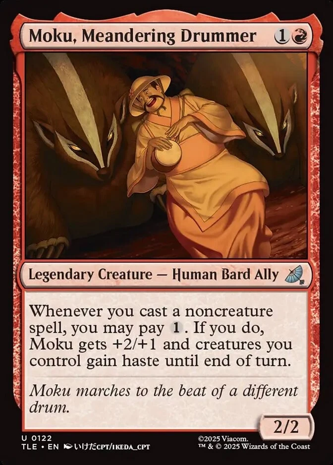 1x - Moku, Meandering Drummer - #122 - Avatar: Eternal - CUC NM MTG - Image 1 of 1