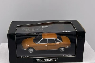 1:43 NSU Ro 80 1972 TARGA ORANGE MINICHAMPS 430015401 LIMITED EDITION - Image 1 of 4