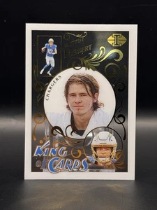 JUSTIN HERBERT - 2021 Illusions Football #KC-6 - KING OF CARDS - Picture 1 of 2
