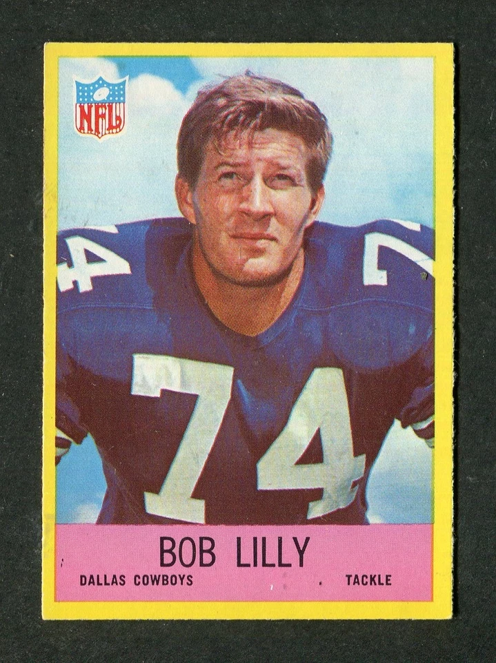 Bob Lilly Dallas Cowboys Hall of Fame NFL Football Card 1967 Philadelphia #55 - Image 1 of 1
