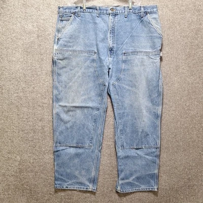Carhartt Double Knee Carpenter Jeans Mens 48x32 Pants Workwear Loose Fit B73-DST - Image 1 of 4