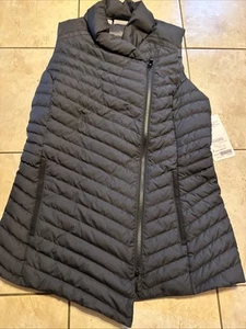 Neu mit Etikett Athleta So Daunenweste SCHWARZ Small 128 Einzelhandel neu Reißverschlusstaschen - Bild 1 von 8
