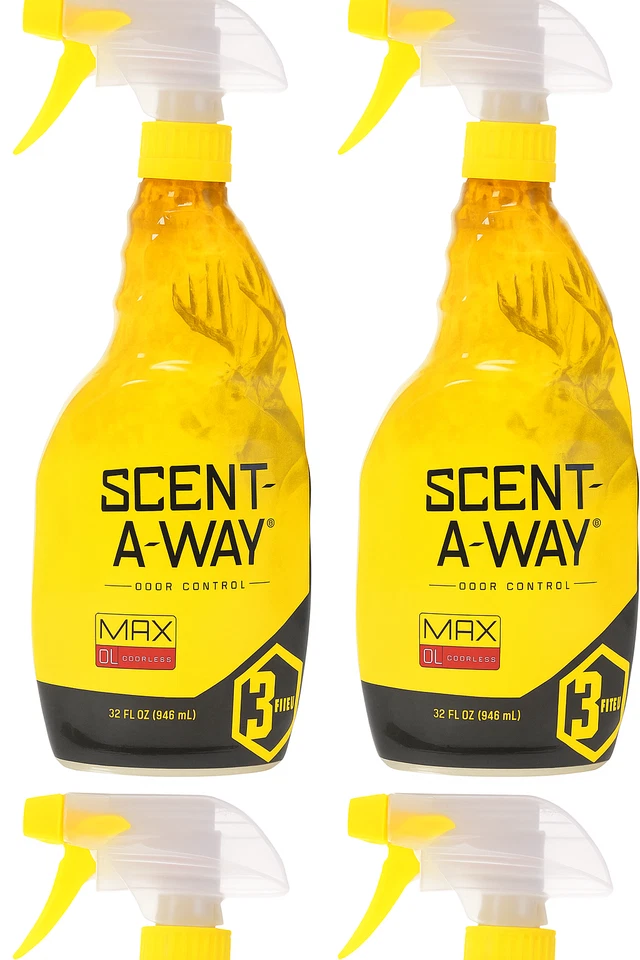Hunters Specialties Scent-A-Way MAX Odor Eliminator Spray 32oz, 4 Pack - Image 1 of 4