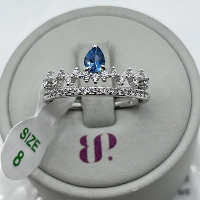 Bomb Party Ring Sz 8 RBP5954 ‘The Perfect Addition’ - Rhodium Plated - Image 1 of 2