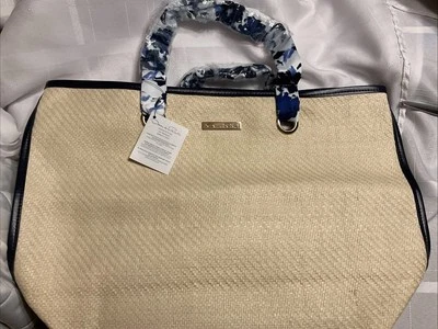 Bolso de Lujo Oscar de la Renta Paja Rafia Viaje Todo Propósito Foto 1 de 4