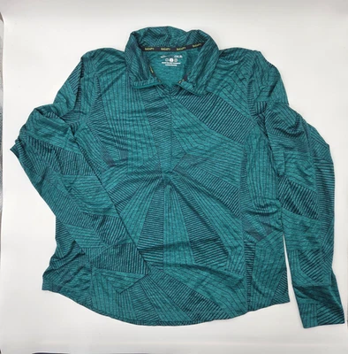 Brooks Sudadera Mujer, Manga Larga, Cremallera, Cintura Elástica, Verde, Talla XL. Foto 1 de 4