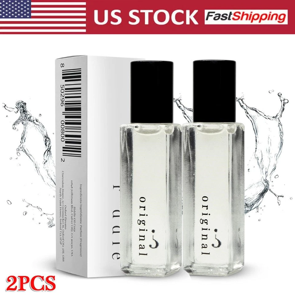 2X Aceite Acertijo Original Rollo En Feromonas Sutiles Perfume Ámbar y Almizcle Mini Rollo Foto 1 de 4