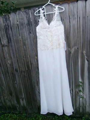 JJ'S HOUSE IVORY  CUSTOM BUST 38 WAIST 34  Sequin Embellished Wedding Dress NWT - Image 1 of 4