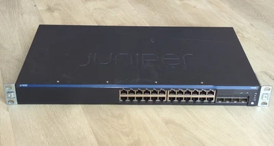 Juniper EX2200-24T-4G Gigabit Managed Ethernet Switch | inkl. Rackohren - Bild 1 von 4