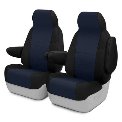 For Dodge Ram 3500 06-09 Neosupreme 1st Row Black & Navy Blue Custom Seat Covers Foto 1 de 4