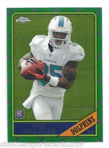 2013 TOPPS CHROME MIKE GILLISLEE ROOKIE RC RETRO 1986 #30 MIAMI DOLPHINS - Picture 1 of 2