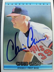 1992 Donruss SIGNED: Chris Cron, ANGELS #698