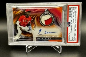 2023 Bowman Platinum Elly De La Cruz 3 Color Patch Auto Orange /25 PSA 9 Reds - Picture 1 of 2
