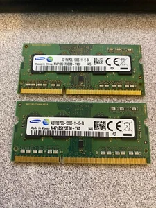 Lot of 8 GB (4 GB x 2 sticks) Samsung PC3L-12800U 1600 DDR3L Laptop RAM Memory - Picture 1 of 2