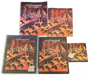 Spanish 2 Books For Christian Schools,Home School. - Picture 1 of 9