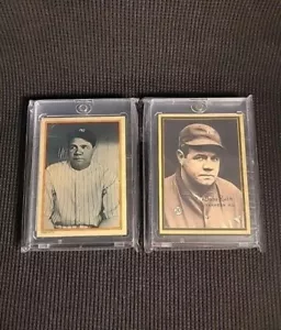 Babe Ruth 1985 TOPPS #2 COLLECTOR'S SERIES & (1931 W 571 Reprint) | 2-Card Lot - Picture 1 of 2