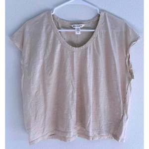 Athleta Top Womens Size Medium Bone White Cropped Sporty Active Gym Workout - Picture 1 of 6