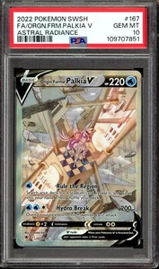 PSA 10 Origin Forme Palkia V Alt Art 167/189 Astral Radiance 2022 Pokemon - Picture 1 of 3