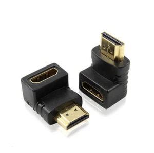2 Pcs Elbow 90 Degree Right Angle HDMI Cable Adapter Male to Female Connector - Picture 1 of 4