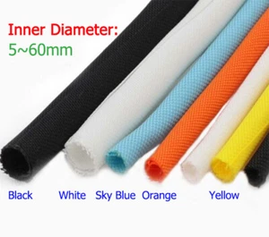 Geflochtene Split Kabel Aderhülse Selbstwickelnd Kabelbaum Ummantelung viele Farben - Bild 1 von 8