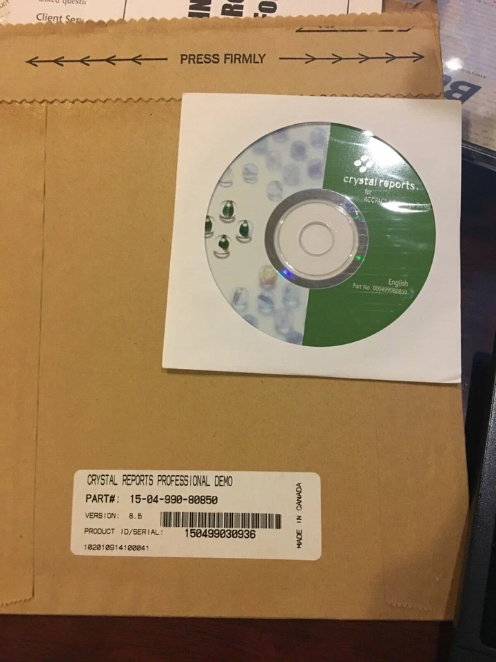 NEW Seagate Crystal Reports Professional for ACCPAC Advantage Series Version 8.5 - Image 1 of 3