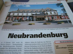 Estación con plano de vías Neubrandenburg Mecklemburgo Pomerania Occidental 6S - Imagen 1 de 2