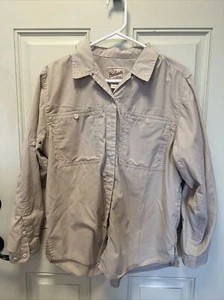 Vintage Woolrich Original Outdoorwear Knopfleiste kurzarmiges Shirt Damen M - Bild 1 von 12