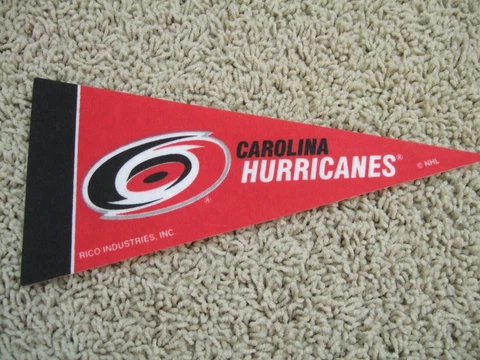 Carolina Hurricanes NHL Hockey Team Mini 9" Souvenir Felt Pennant Flag NEW Cover