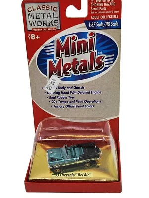 '55 Chevrolet Bel Air Convertible Classic Metal Works Mini Metals™ 30106 Blue - Image 1 of 4