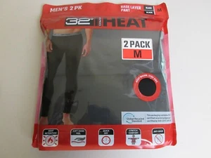 Pantaloni Uomo 32 Gradi Termici Elasticizzati Morbidi Base Strato Confezione da 2 Taglia M - Nero (Nuovi con etichette) - Foto 1 di 4