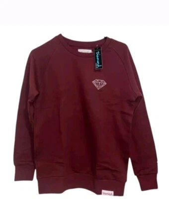 DIAMOND SUPPLY CO. Burgundy  SWEATSHIRT Crewneck Size Medium Womens - Image 1 of 4