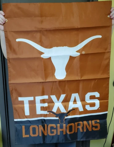 UT Texas Longhorn 28" X 40" Banner Spirit Flag Officially Licensed New Unopened Cover