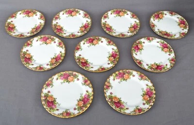 9 Stück Royal Albert Old Country Roses Kuchenteller Teller 16 cm Gebäckteller - Bild 1 von 4
