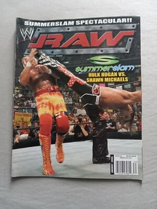 WWE RAW Magazine August 2005 Shawn Michaels Hulk Hogan Summerslam Issue - Picture 1 of 4