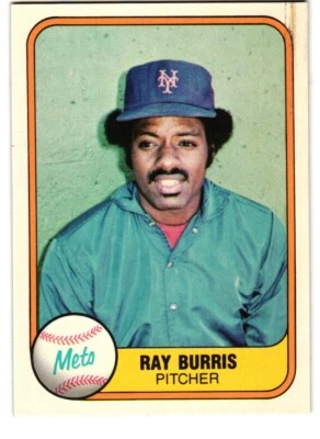 1981 Fleer #328 Ray Burris New York Mets - Image 1 of 2