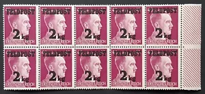 Germany Third Reich 1944 SGM896 faultless block of ten (yellowed gum), MNH - Picture 1 of 1