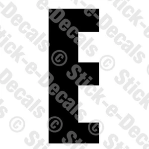 Trikot Buchstabe E Vinyl gestanzter Aufkleber Sticker Sport Athlet Alphabet Text - RSD - Bild 1 von 2
