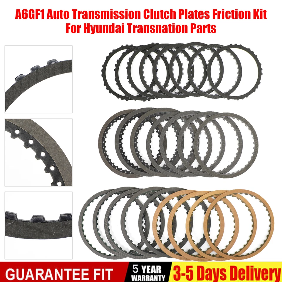 A6GF1 Auto Transmission Clutch Plates Friction Kit For Hyundai Transnation Part Foto 1 de 4