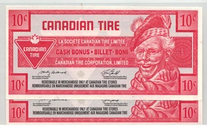 Canadian Tire Paper Money- CTC S28-C08 2x Consecutive Notes *192 - Picture 1 of 2