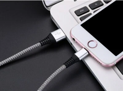 LED USB Cable For iPhone 6 7 8 X XS XR Plus 11 12 Pro Max Fast Charger 2.4A Cord - Image 1 of 4