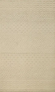 Trellis Geometric Area Rug 5x8 Hand-knotted Wool Modern Gotti Design Carpet - Picture 1 of 7