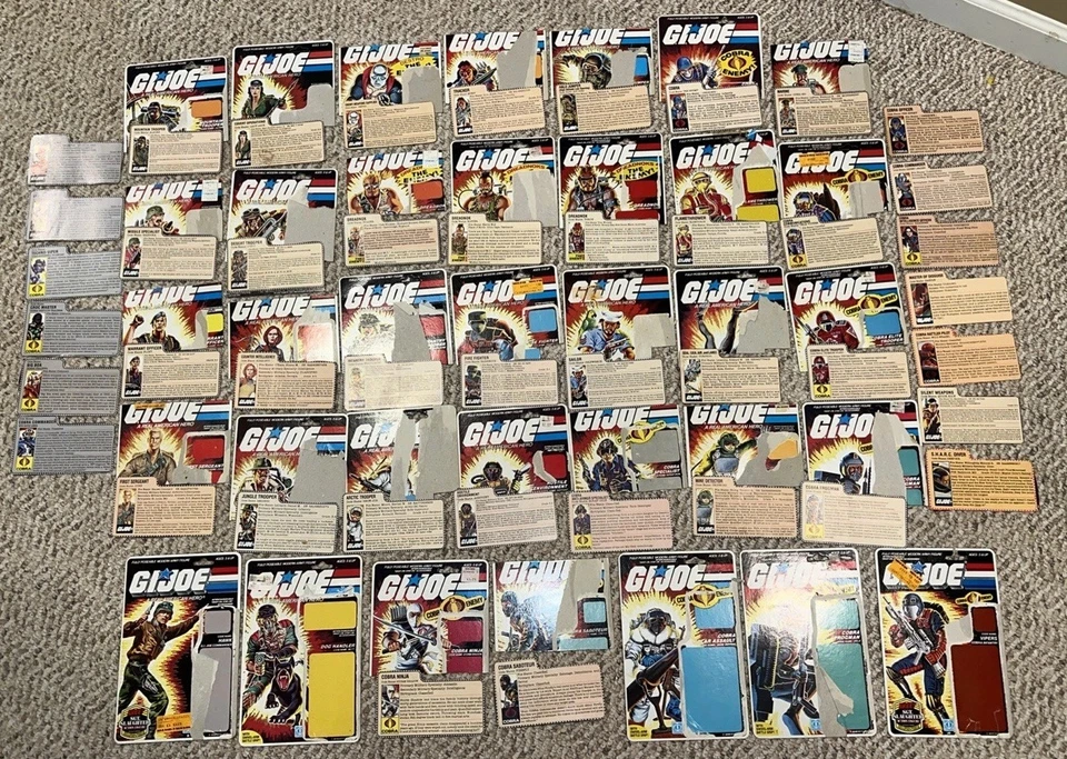 Lote de 48 cartas de archivo GI JOE ARAH años 80 Storm Shadow Firefly + 5 son cartas completas Foto 1 de 4