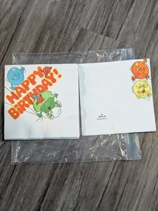 Vintage Hallmark Birthday Napkins 16 Napkins Total - Picture 1 of 9