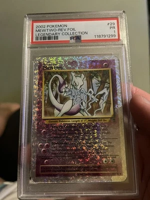 PSA 1 Pokemon Mewtwo 29/110 WotC Legendary Collection Reverse Holo Rare - Image 1 of 2