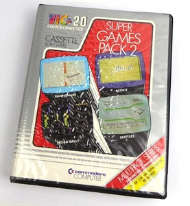 Commodore VC 20 VIC 20 -- SUPER GAMES PACK 2 (big box) -- TAPE - Bild 1 von 3